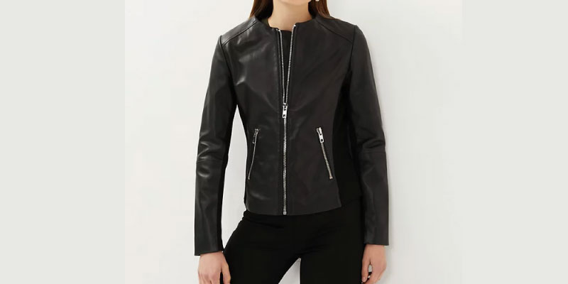 The Collarless Leather Jacket