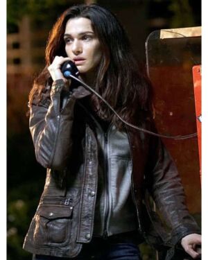 Hollywood Actress Rachel Weisz Brown Leather jacket In The Whistleblower Movie