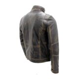 Attractive Stylish Warm Black Leather Fabric jacket For Men’s