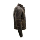 Attractive Stylish Warm Black Leather Fabric jacket For Men’s