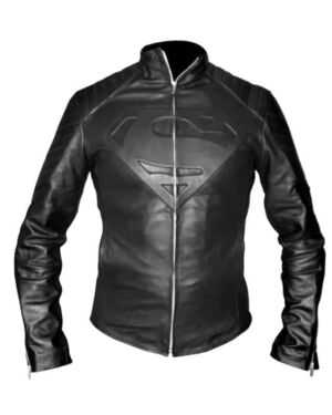 Superman Black Leather jacket