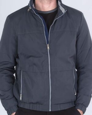 Mens Charcoal/Navy Polyester jacket