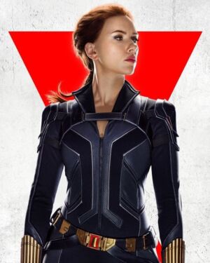 Black Widow Movie 2021 Leather jacket