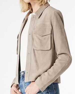 Amazing Casual Grey Soft Comfort Cotton Fabric jacket For Women’s