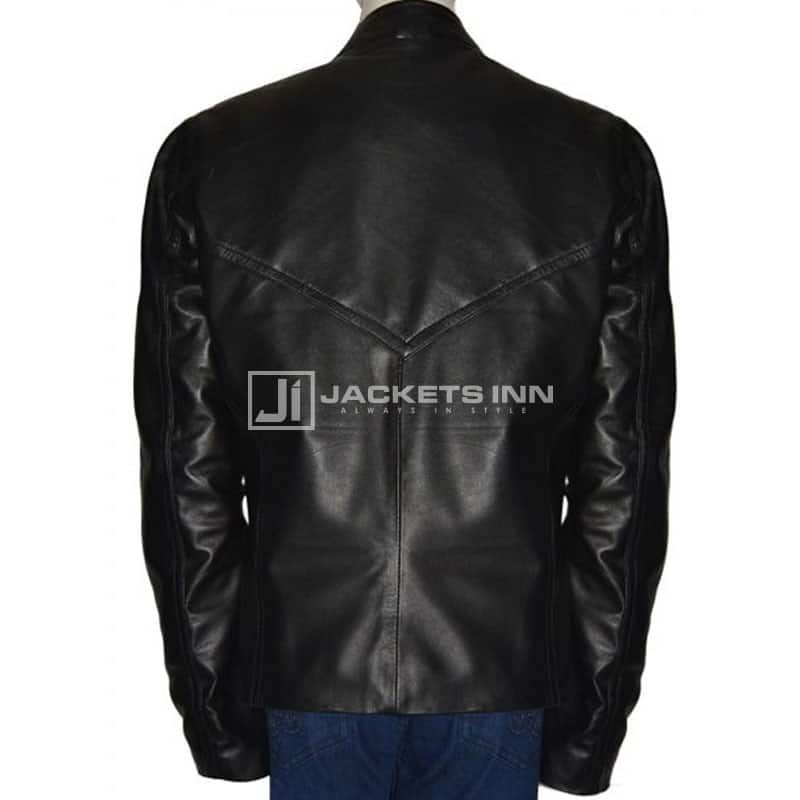 Avengers Age Of Ultron Chris Evans Black Leather jacket