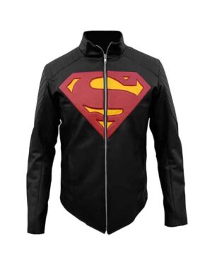 Black Superman Man of Steel jacket