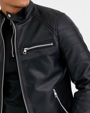 Black Leather jacket For Men