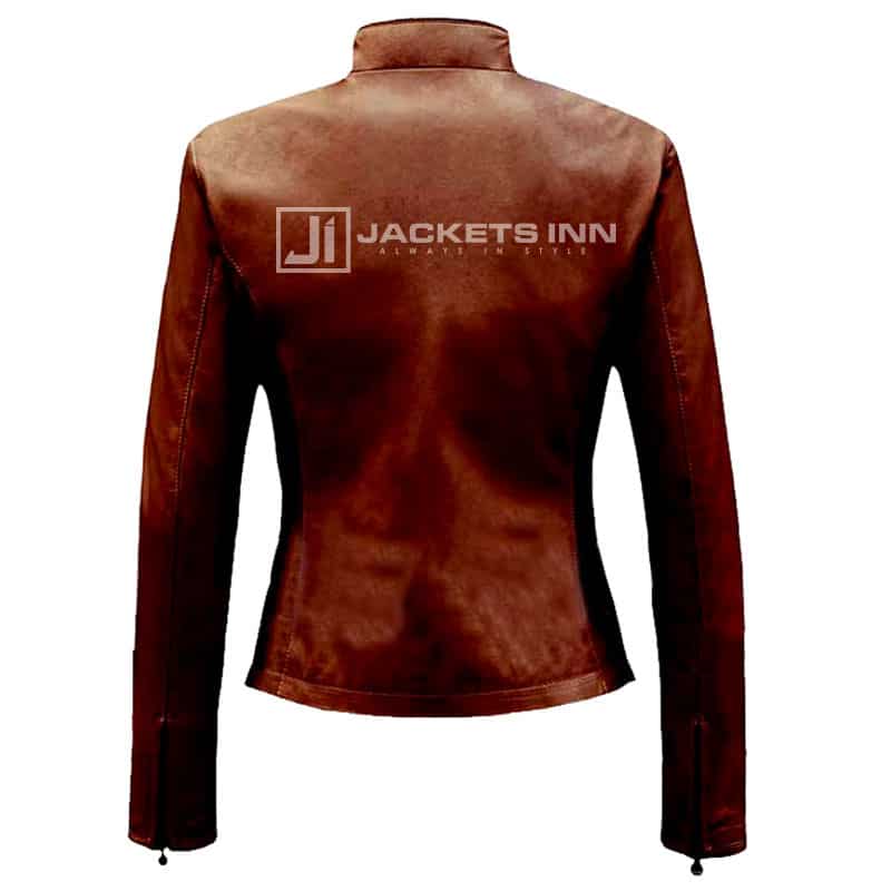 Brown Suede Leather Slim Fit New Design jacket For Women’s