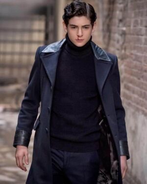 Bruce Wayne Gotham David Mazouz Wool Coat