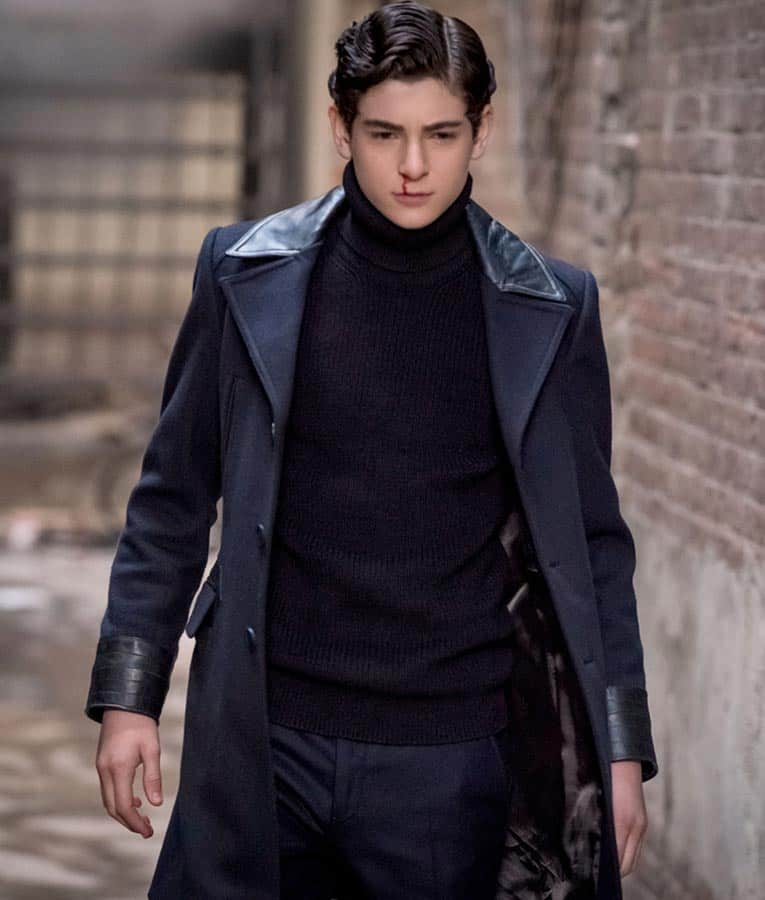 Bruce Wayne Gotham David Mazouz Wool Coat