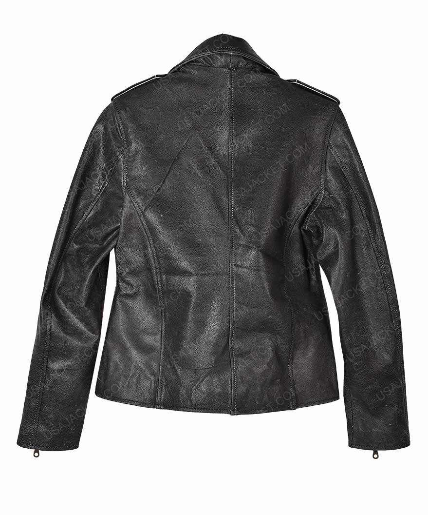 Carol Danvers Captain Marvel Black Leather jacket