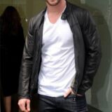 Chris Hemsworth: Stylish Rider Leather jacket