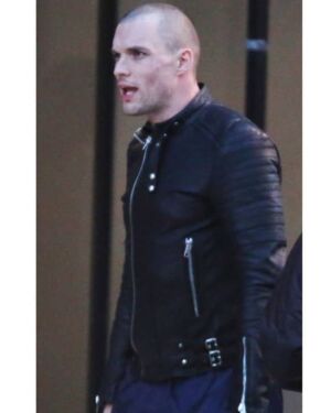 Deadpool Hollywood Movie Ed Skrein Leather jacket