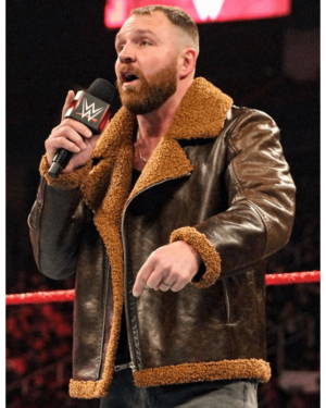 Dean Ambrose Dark Shearling jacket