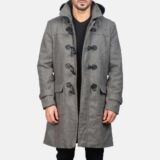 Drake Grey Wool Duffle Coat