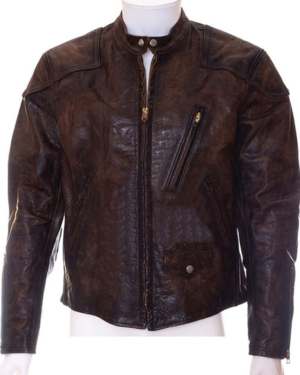 Eddie Brock Venom Tom Hardy Distressed Leather jacket