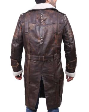 Fallout 4 Fur Collar Brown Elder Maxson Coat