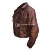 Famous Actor Jason Momoa Brown Leather jacket In Hollywood Movie Aquaman