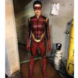 Flash Season 2 Eliza Harmon Red Trajectory Leather jacket