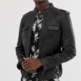 Four Pocket Pure Leather jacket