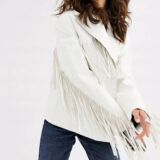 Fringe Leather jacket For Women