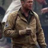 Brad Pitt Fury Brown Cotton jacket