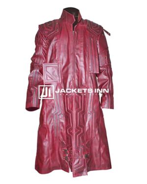 GOTG Star Lord PU Leather long Coat