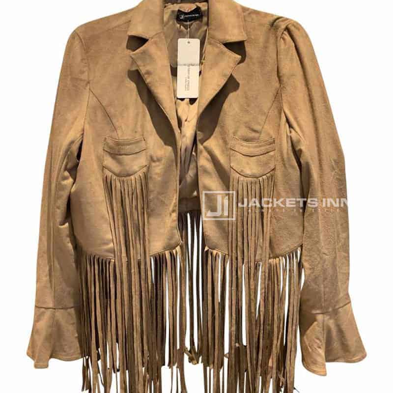 Glamorous Brown Beige Style Leather jacket
