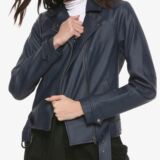 Gorgeous Women’s Blue Gamer Leather jacket