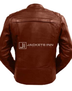 Honorable Exclusive Brown Tan Classy Leather jacket For Men`s