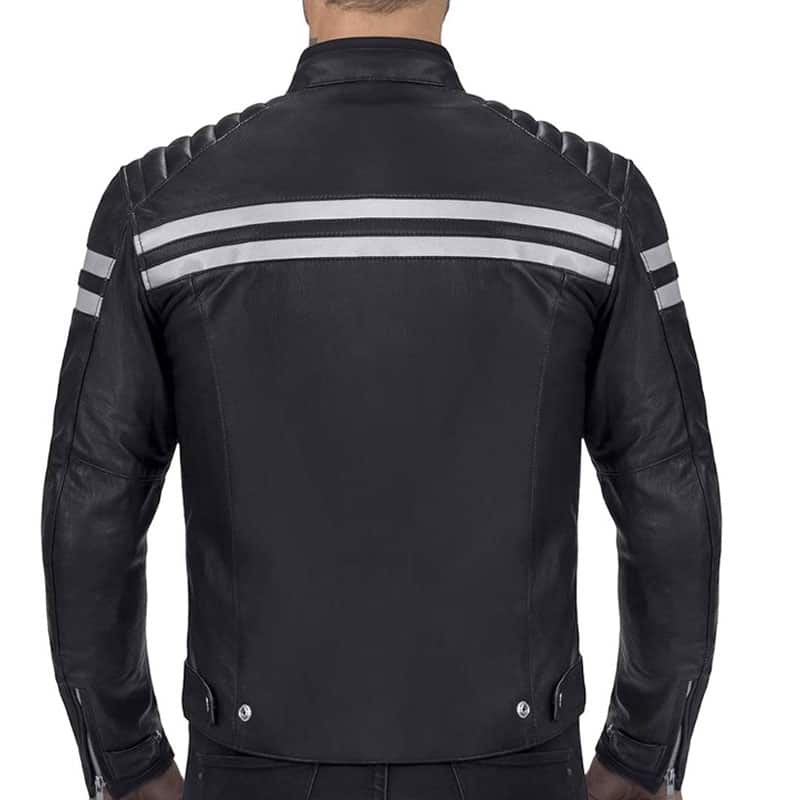 Ionic Super Classy Black Riding Leather jacket For Men’s