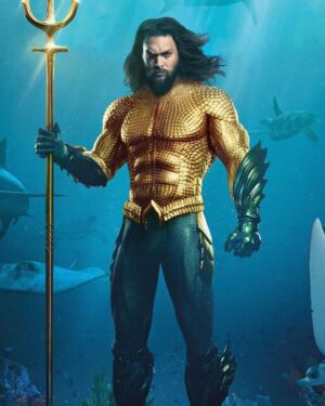 Jason Momoa Aquaman Golden jacket