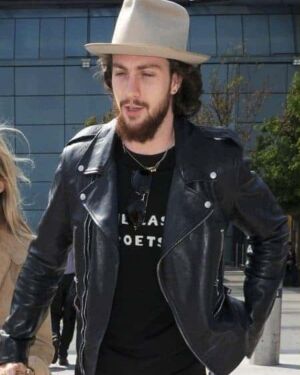 Aaron Taylor Johnson Elizabeth Premier jacket