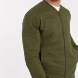 Khaki Lightweight Cotton Bomber jacket