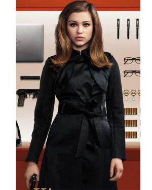 Kingsman Hollywood Movie Agent Sophie Roxy Black Coat
