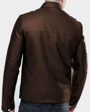Magnificent Casual Hickory Brown Perfect Leather jacket For Men