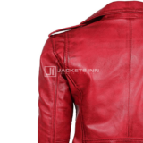 Margaret Red Ladies Leather jacket