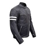 Men Classic Leather Motorcycle jacket