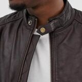 Men’s Brown Quilted Leather jacket