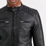 Men’s Real Leather 4 Pocket Biker jacket
