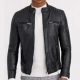 Men’s Real Leather 4 Pocket Biker jacket