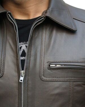 Mens stylish leather jacket