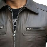Mens stylish leather jacket