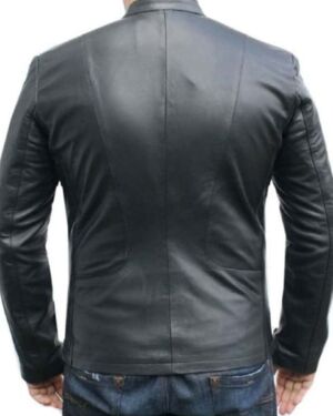 Nice Looking Classy Ionic Black Leather jacket For Men