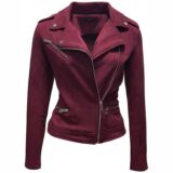 ODCOCD Faux Suede Jacket For Women Long Sleeve Zipper Up Casual Outwear 2 160x160