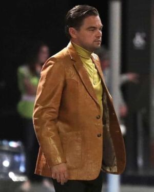 Leonardo DiCaprio Leather Coat: Once Upon a Time in Hollywood Movie