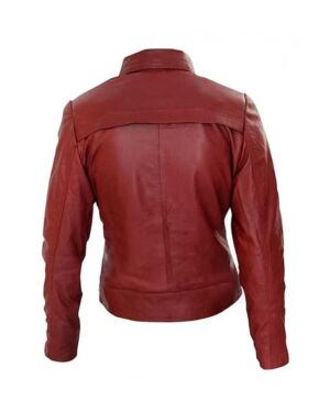 Once Upon A Time Red Real Leather jacket