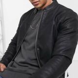 Original Black Leather jacket For Men