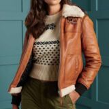 Premium Leather Bomber jacket For Women’s Flight Bomber Leather jacket Slim Fit jacket
