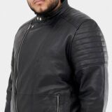 Pure Leather Black Biker jacket